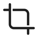 Crop SVG Icon